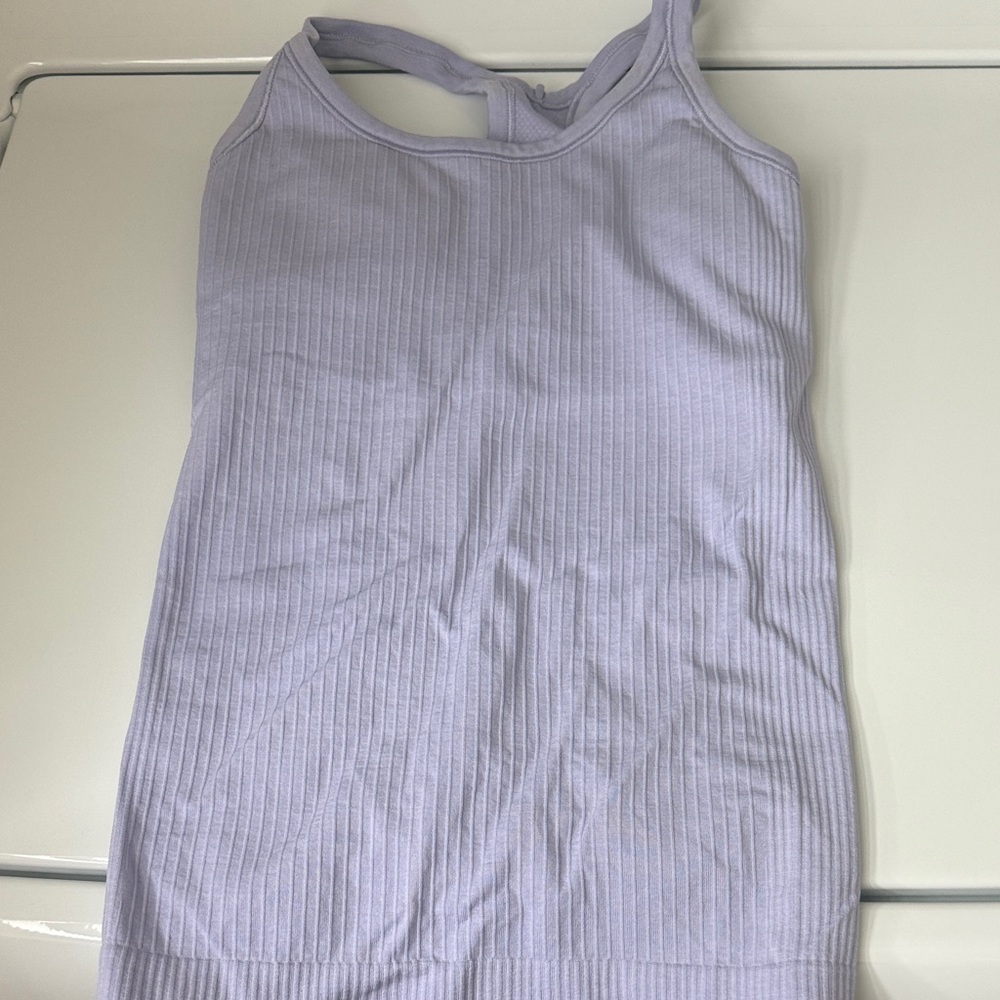 lululemon athletica Light Purple Ribbed Tank Top